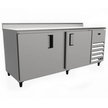 Imagem de Balcão Refrigerado Ar Forçado Venâncio 2 Portas 554 Litros VBSR20 2000 220V Externo em Inox - 28753