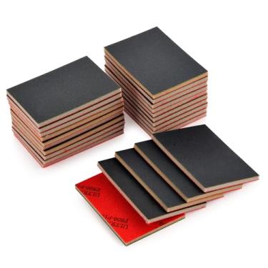 Imagem de MAXMAN Conjunto de esponja de lixamento de 800-1000 gramatura 8 x 10 polegadas, bloco de lixadeira manual de espuma macia, lixa seca molhada, esponja de lixa ultrafina para metal, móveis de madeira,