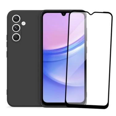 Imagem de Kit Capa Capinha Aveludada e Película de Vidro 3D Compatível Samsung Galaxy A15 SMART E CASE