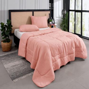 Imagem de Kit Edredom Casal Queen 3 Peças Margarida Cama Box Rose