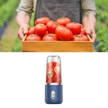 Imagem de Copo do Liquidificador, Multifuncional Portátil Recarregável Liquidificador Basador de Smoothie Bunert Bottle Com Mini Juicer Cup for Student Housed Housed