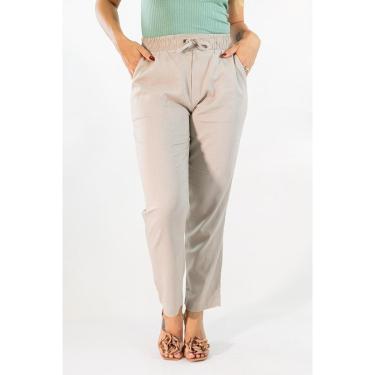 Imagem de Calça Feminina Mom Alta Linho Elástico Elastano Anticorpus-Feminino