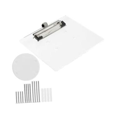 Imagem de menolana Titular de scorecard do carrinho de golfe no volante com porta -lápis Acessórios para carrinho de golfe jogo portátil acrílico clear scoreboard