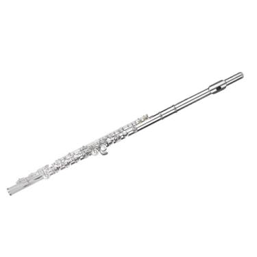 Imagem de Flauta Outfit Flauta 16 furos fechados tom C cobre branco instrumento de arranjo de chave francesa