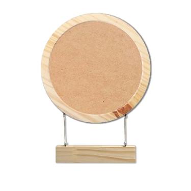 Imagem de Porta Maternidade Redondo Para Quarto Infantil Em Pinus Cor:NATURAL;Tamanho:25 CM