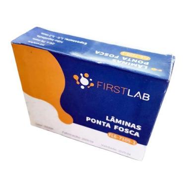 Imagem de Lâmina para Microscopia 26 x 76 mm Ponta Fosca Sem Lapidar (FIRSTLAB) 