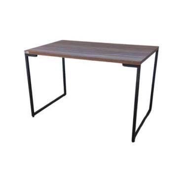 Imagem de Mesa industrial mdf freijó 120cm - Movelaria Leal