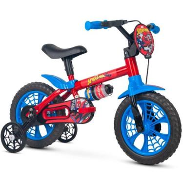 Imagem de Bicicleta Aro 12 Infantil Spider-Man Homem Aranha C/ Rodinha Apoio Tre
