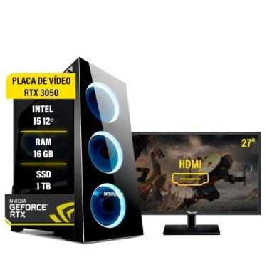 Imagem de Pc Gamer Proc Desk Intel 1700 Core I5-12º Rtx 3050 8 Gb 16Gb - Amorim