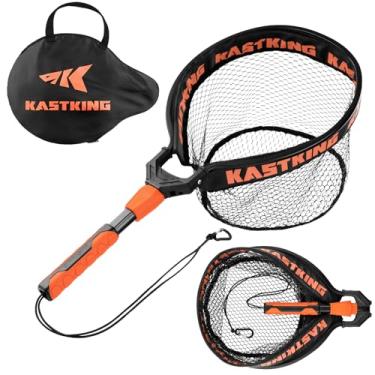 Imagem de KastKing Rede De Pesca Titanet 26", Malha Nylon Revestida Pvc, Adequada Para Peixes, Cabo Alumínio Durável, Laranja Antiderrapante Alta Visibilidade, Bolsa Armazenamento Compacta E Cordão, Ideal Em