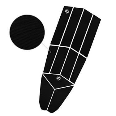 Imagem de AQUBONA 11 Peças De Almofada Tração Para Deck Pequeno Surf, Espuma Eva Premium Com Adesivo 3M Prancha Surfe Longboard, Deck/Almofada Tração/Almofadas Cauda, Branco, Preto
