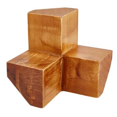 Imagem de BENECREAT Ferramenta de cunha angular de vidro colorido de madeira, gabarito de solda de vidro colorido, ferramenta de cunha de ângulo 3D para projetos de vidro, artesanato faça você mesmo