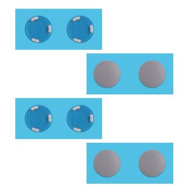 Imagem de 8 peças de substituição de tapete de borracha para laptop Microsoft Surface 3 4 5, diâmetro 0,9 cm pés de borracha antiderrapante capa para laptop inferior almofada de borracha para pés (cinza)