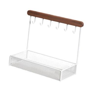 Imagem de Deevoka Exibição de jóias Caixa de armazenamento de suporte Handcraft, chaveiro, organizador de pendura de torre de jóias leves para exibição doméstica,