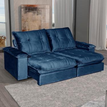 Imagem de Sofá 4 Lugares 2,50m Retrátil e Reclinável Zyan Bom Pastor