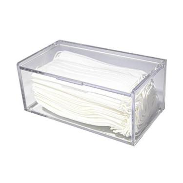 Imagem de Caixa Porta Máscaras Descartáveis Acrílico Tampa Articulada - CENTAURI