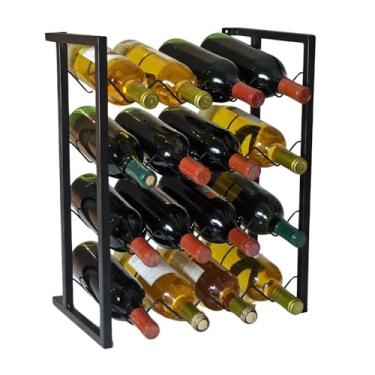 Imagem de Mini Adega De Parede Aço Metalon 16 Garrafas