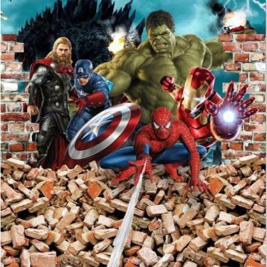 Imagem de Papel De Parede Adesivo Super Heróis Ph1005