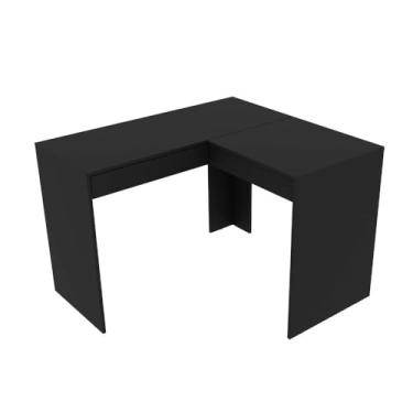 Imagem de Escrivaninha Penteadeira de Canto com Espelho e 1 Gaveta Tecnomobili Pe2020 Preto