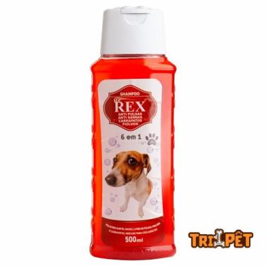 Imagem de Shampoo Para Cachorro Rex Anti Pulgas Sarna e Carrapatos - 500ml - Tri