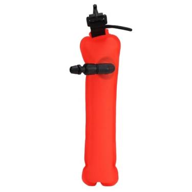 Imagem de Mergulho Surface Marker Bóia Mergulho SMB Impermeável Nylon Brilhante Cor Alta Visibilidade Float Bóia para Atividades Subaquáticas Entusiastas de mergulho (Laranja fluorescente)