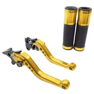 Imagem de Kit Manopla Luva Manete Esportivo Yes 125 Intruder 125 Dafra Riva - No