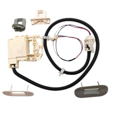 Imagem de Juicinyi Conjunto de interruptor de trava de tampa para máquina de lavar GE HotPoint WH08X37938 WH08X32697 WH08X31577 WH01X27954 WH01X26114 290D1580P004 290D3070P001 290D30722 P002 290D3072P001
