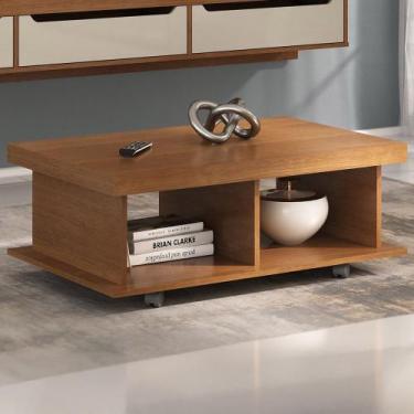 Imagem de Mesa de Centro 90cm Para Sala Tamburato 50mm Kael Cinamomo A09 - Mpoze