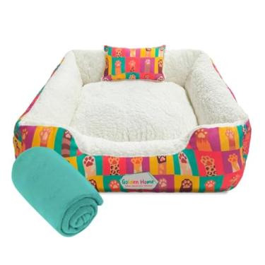 Imagem de Caminha de Cachorro Gato 60x60 3pc Cama Pet Impermeável Com Zíper Mantinha Pet(EDIÇÃO GATEIROS)