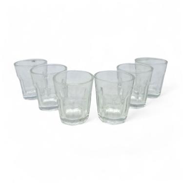 Imagem de Kit 6 Copos Transparentes para Cachaça Dose Whisky 50ml