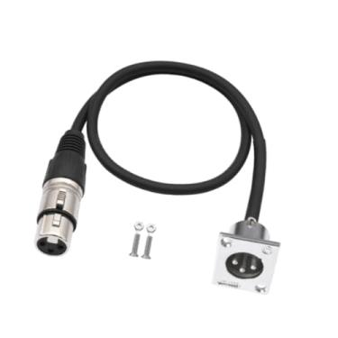 Imagem de Dynwave Conector XLR Macho para XLR Fêmea Conector de áudio 0,6 M Fácil Instalação