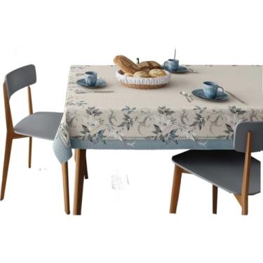 Imagem de Toalha de Mesa Super Prática Retangular Estampada 8 Lugares Alvorada 1,55 m x 2,50 m Com 1 peça