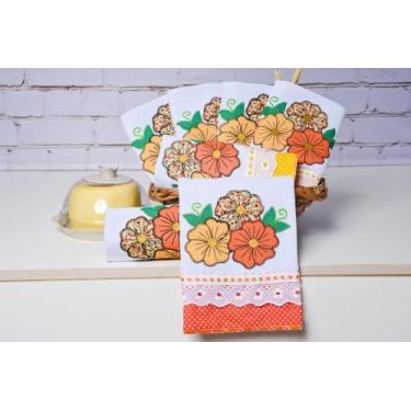 Imagem de Semaninha luciana trio de flores laranja - REI DA SEMANINHA