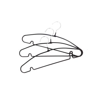 Imagem de Conjunto 6 Cabides Metal com PVC Ogza Preto