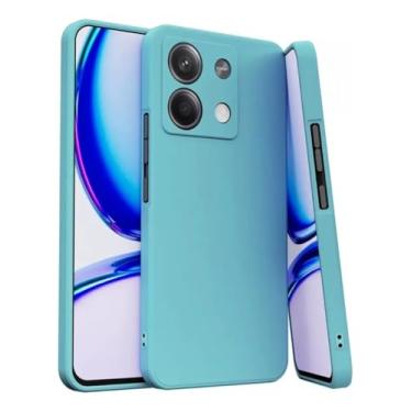 Imagem de Capa Capinha Case Compatível com Motorola G75 Aveludada Premium (VERDE ÁGUA)