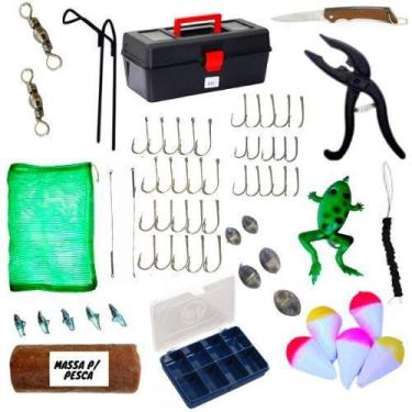 Imagem de Caixa De Pesca Kit Com Vários Acessórios Completa Pescaria - Sekyped