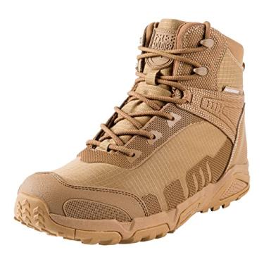 Imagem de FREE SOLDIER Botas de caminhada masculinas à prova d'água leves para trabalho botas táticas militares botas de combate duráveis