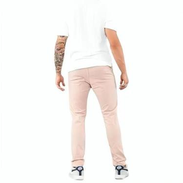 Imagem de Calça Sarja Cor Nude Look Masculino C/ Elastano E Bolsos - XR Jeans, N