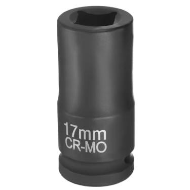 Imagem de HARFINGTON Soquete quadrado de 4 pontos, acionamento de 3/10.2 cm, soquete de impacto quadrado métrico CR-MO, luva de roda padrão, ferramenta pneumática para reparo de automóveis, manutenção mecânica