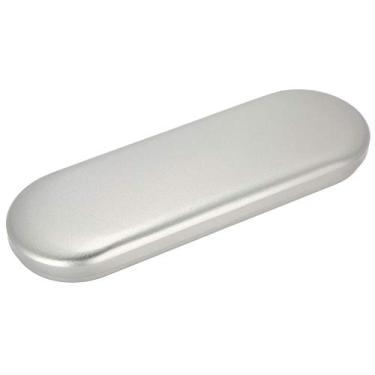 Imagem de Yctze Caixa de Armazenamento Rose Red Red Tyelash Extension Tweezers - Organizador Compacto para Ferramentas de Maquiagem, Segura 4 Pinças e Mais (Prata)