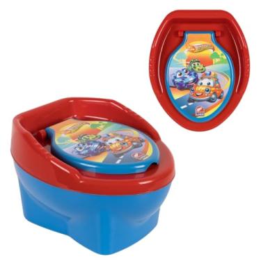 Imagem de Troninho Penico Privadinha Desfralde Assento Redutor De Vaso Sanitário Infantil Meninos Carros