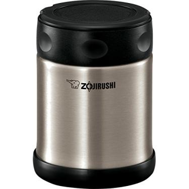 Imagem de Zojirushi Frasco de aço para alimentos, 334 g, preto/inoxidável