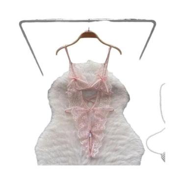 Imagem de Conjunto De Top Cropped Sem Mangas Com Babados Rosa E Saia Mini Em 2 P