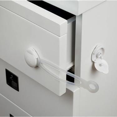 Imagem de Kit 4 Travas de Gavetas e Armários Segurança para Crianças e Bebês