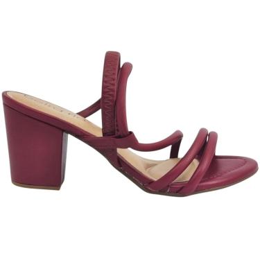 Imagem de Sandalia Feminina Casual Social Dia a Dia Passeio Trabalho Salto Grosso Médio Elástico Calce Fácil Beira Rio 8280.686