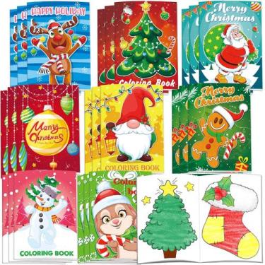 Imagem de Livros para colorir Omgouue Christmas 32 unidades para crianças de 7 x