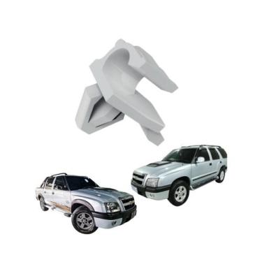 Imagem de Grampo Descanso Vareta do Capô S10 e Blazer 1995 a 2011 Branco - PLAST
