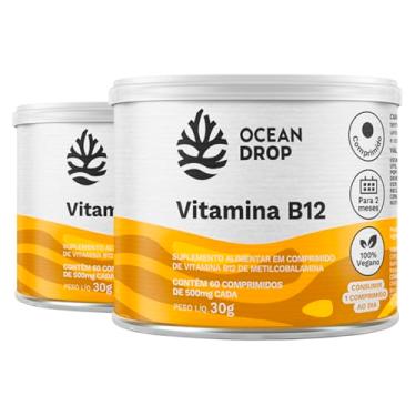 Imagem de Kit 5 Vitamina B12 Ocean Drop Vegana 60 Comprimidos