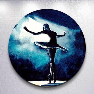 Imagem de Capas De Festa Tema Bailarina Sublimadas 50x50 Decoração Painel Redond