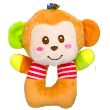Imagem de Mobile de bebê infantil de mão sensorial Pelúcia fofinha (Macaco, Único)